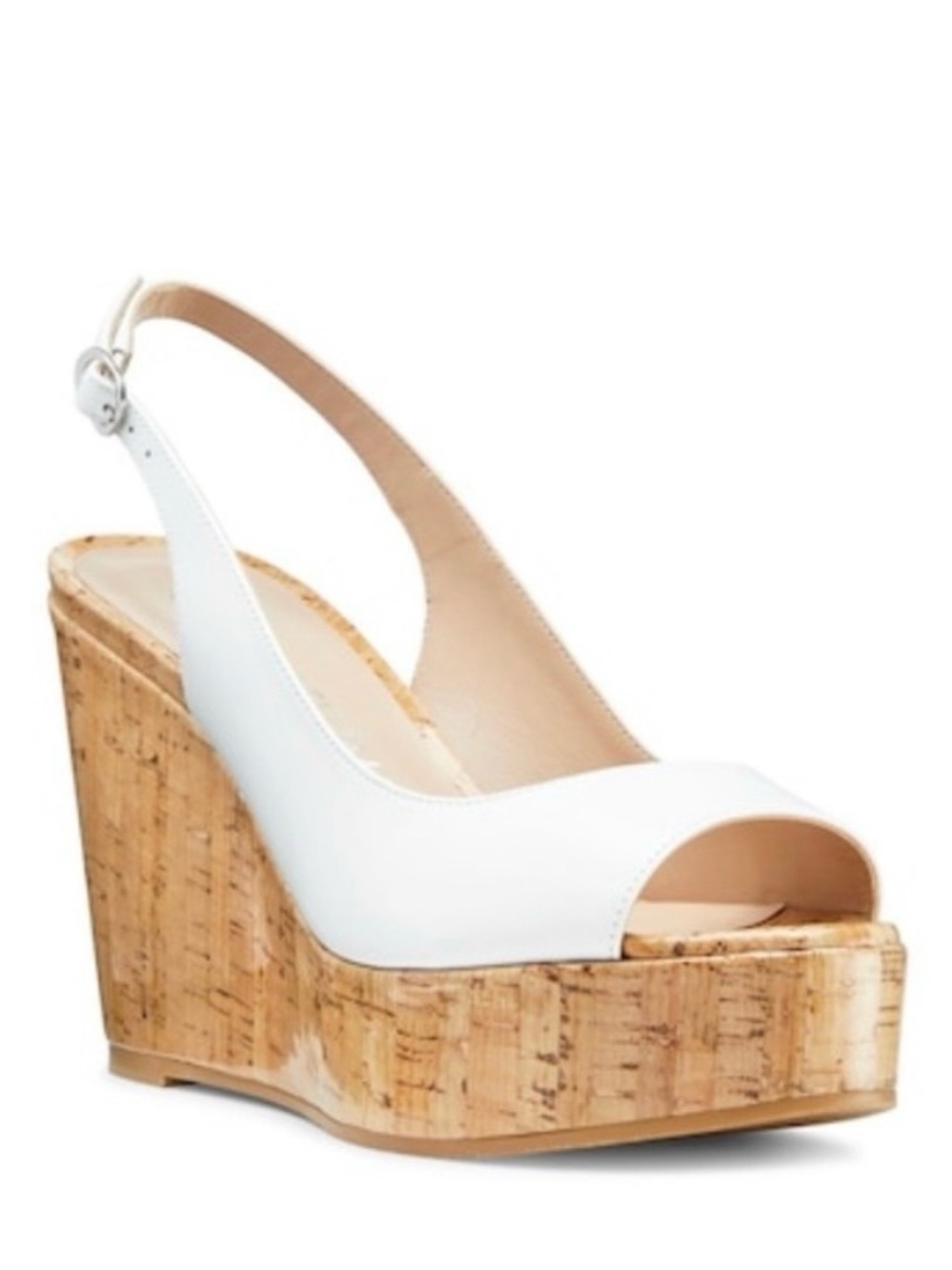 Stuart Weitzman Riviera Cork Wedge Sandals